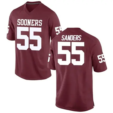 Ashton Sanders Men's Oklahoma Sooners Crimson Football College Jersey - Game