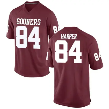 Brandon Harper Youth Oklahoma Sooners Crimson Football College Jersey - Replica