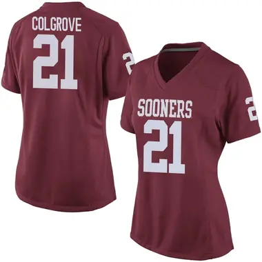 Braylon Colgrove Women's Oklahoma Sooners Crimson Football College Jersey - Game