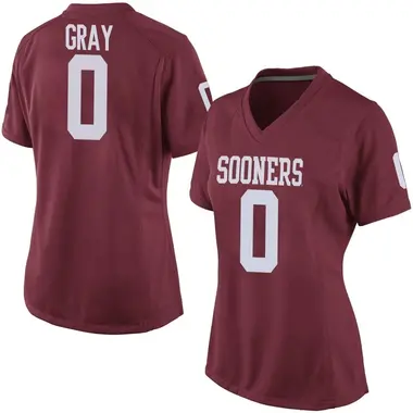 Eric Gray Women's Oklahoma Sooners Crimson Football College Jersey - Replica