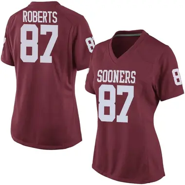 Jake Roberts Women's Oklahoma Sooners Crimson Football College Jersey - Game