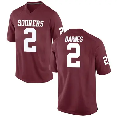 Jovantae Barnes Youth Oklahoma Sooners Crimson Football College Jersey - Replica