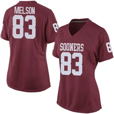 Major Melson Women's Oklahoma Sooners Crimson Football College Jersey - Game