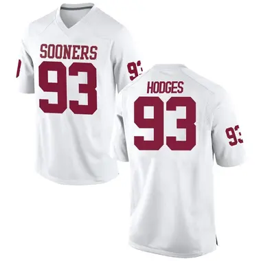 White Ace Hodges Men's Oklahoma Sooners Football College Jersey - Replica