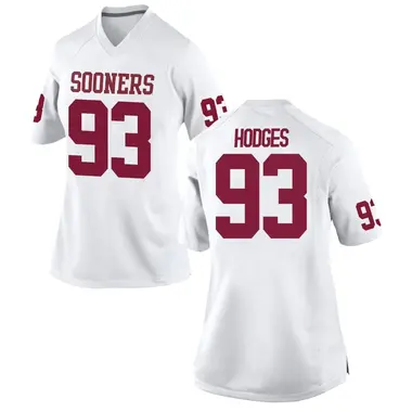 White Ace Hodges Women's Oklahoma Sooners Football College Jersey - Replica