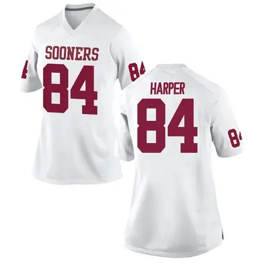 White Brandon Harper Women's Oklahoma Sooners Football College Jersey - Replica