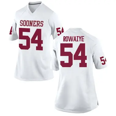 White David Rowaiye Women's Oklahoma Sooners Football College Jersey - Replica