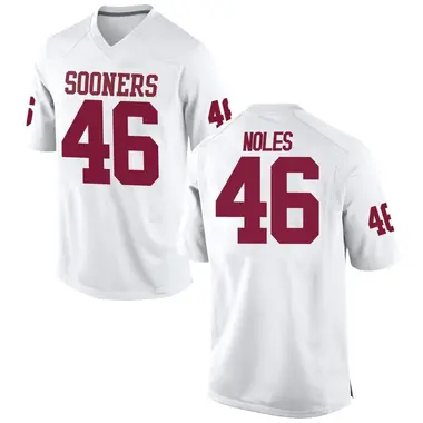 White Dax Noles Men's Oklahoma Sooners Football College Jersey - Game