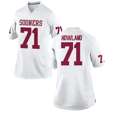 White Logan Howland Women's Oklahoma Sooners Football College Jersey - Replica