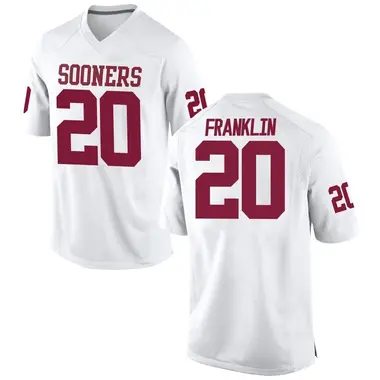 White Sam Franklin Youth Oklahoma Sooners Football College Jersey - Replica