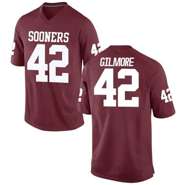 Wyatt Gilmore Men's Oklahoma Sooners Crimson Football College Jersey - Game